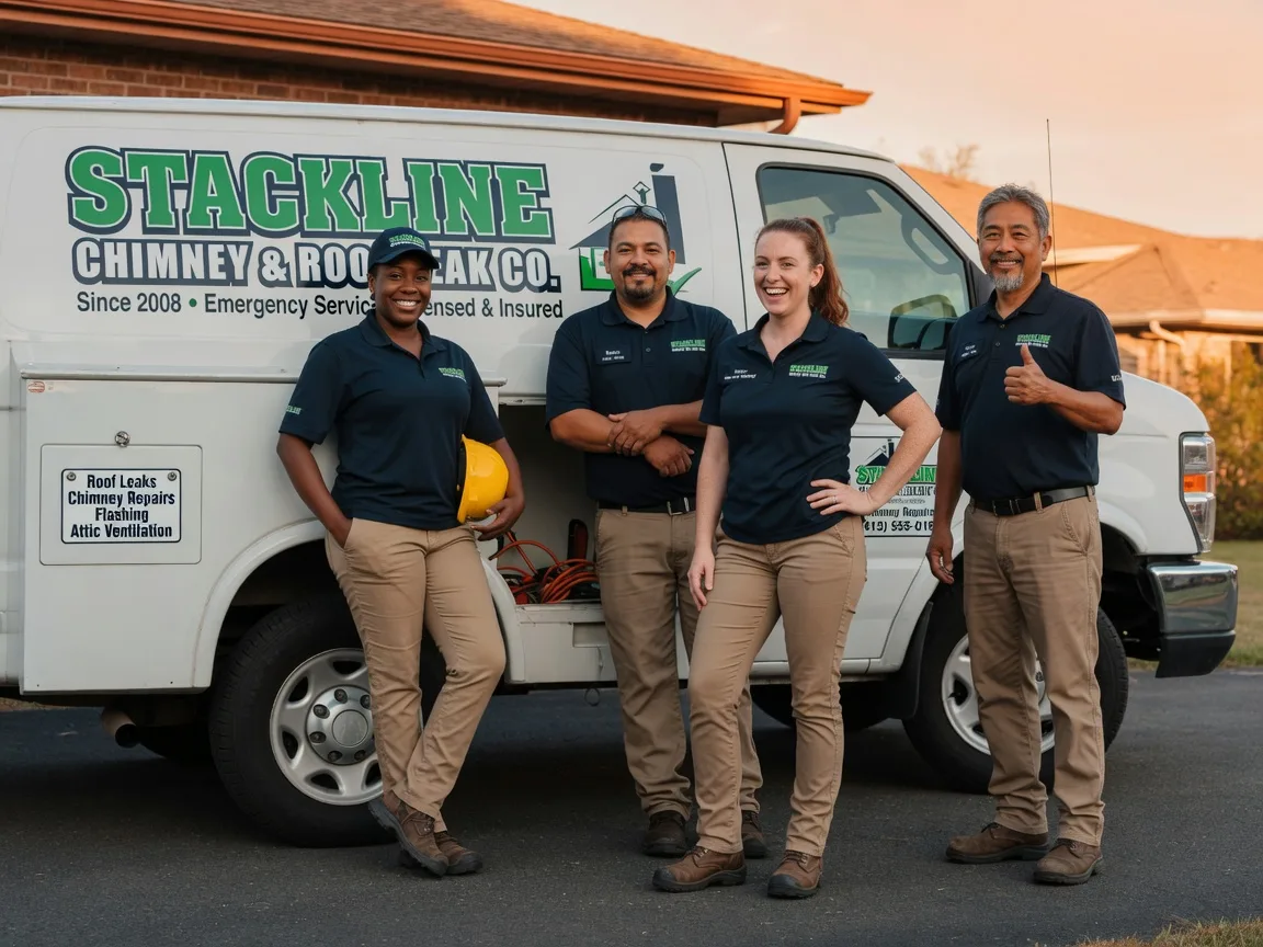 Chimney flashing repair company in Rule, TX